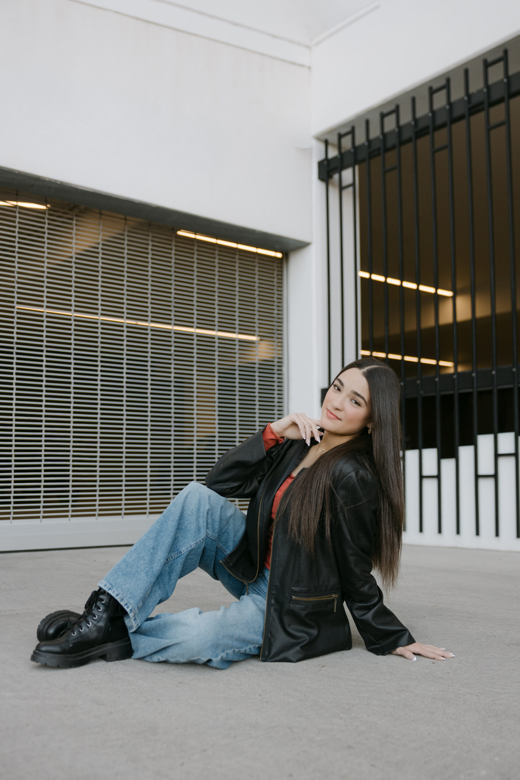 Newton High School senior Nadiya during her downtown Wichita senior photo session